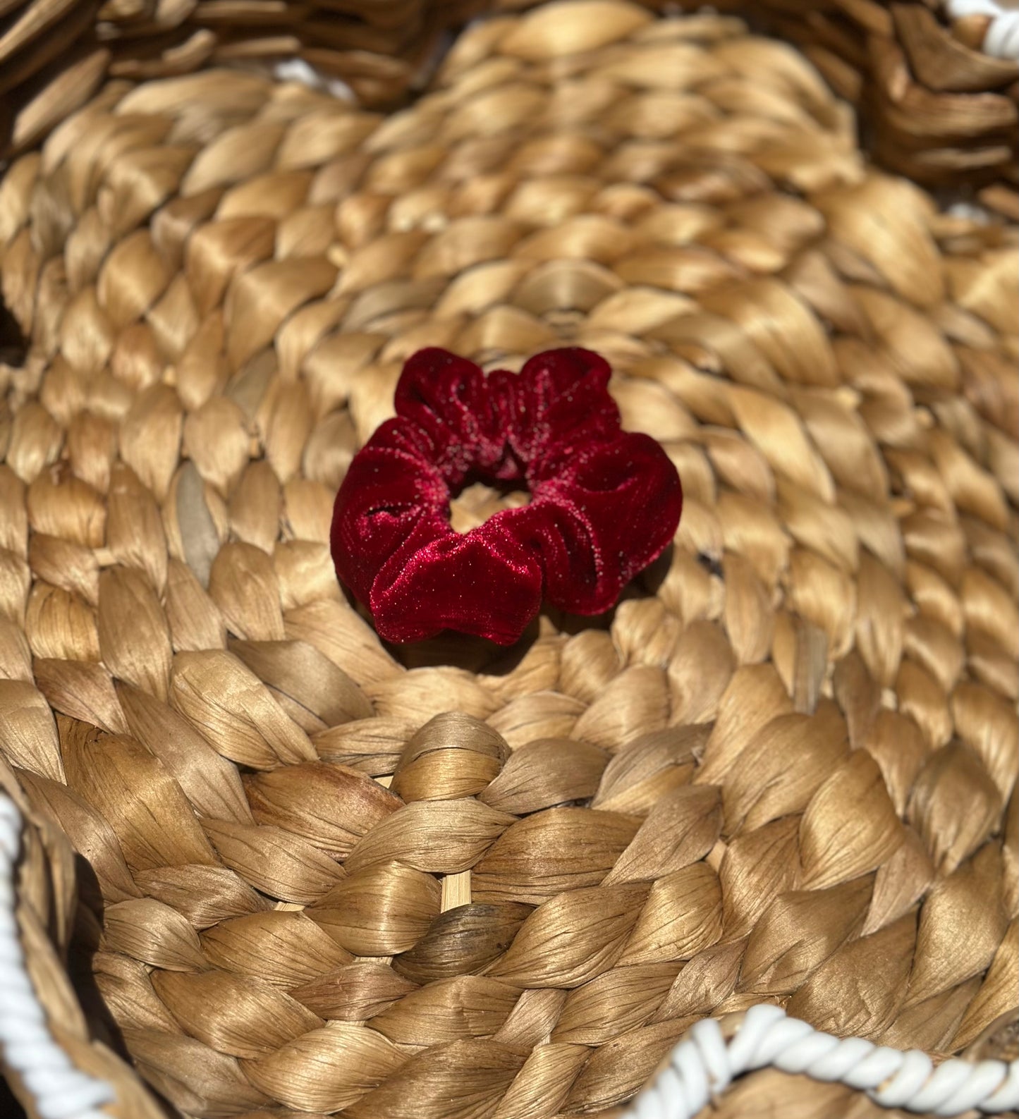 Red Velvet Party Mini Scrunchie