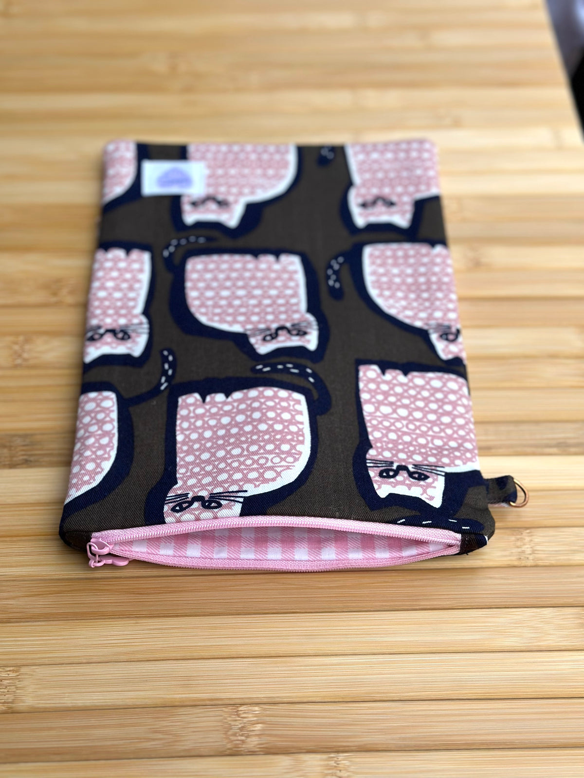 Purrfect Chapter Cat Print Book Sleeve