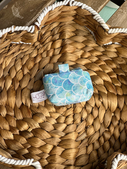 Blaue Meerjungfrau AirPod-Hülle