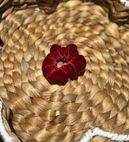 Red Velvet Party Mini Scrunchie