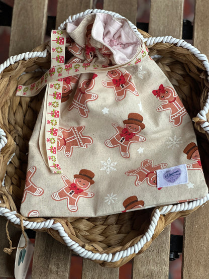 Gingie Weihnachten Weihnachtsgeschenkbeutel mit Kordelzug