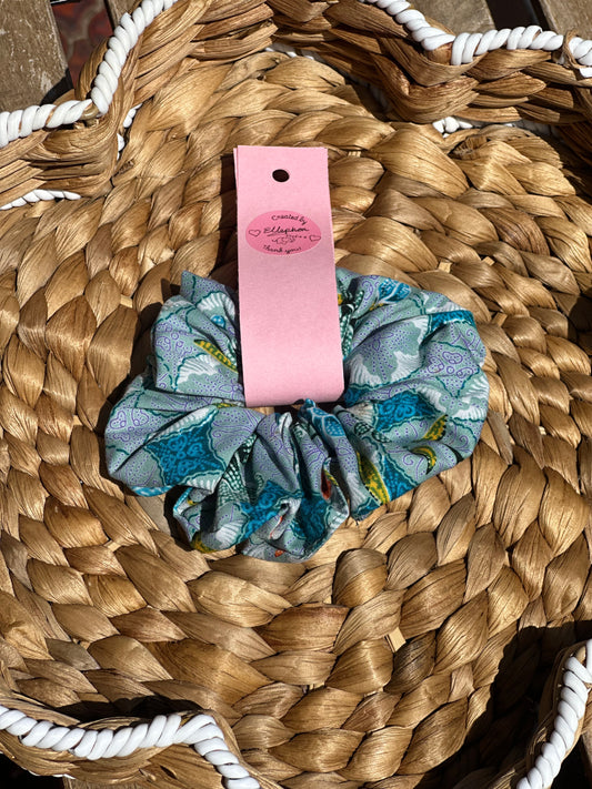 Biru Batik Hair Scrunchi
