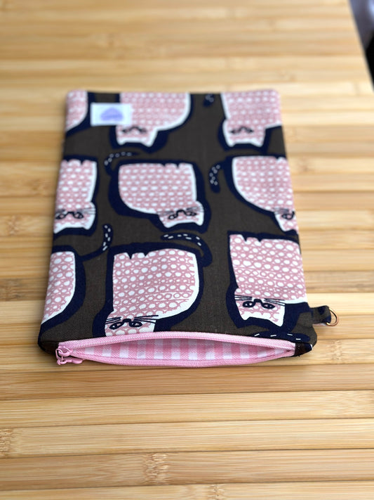 Purrfect Chapter Cat Print Book Sleeve