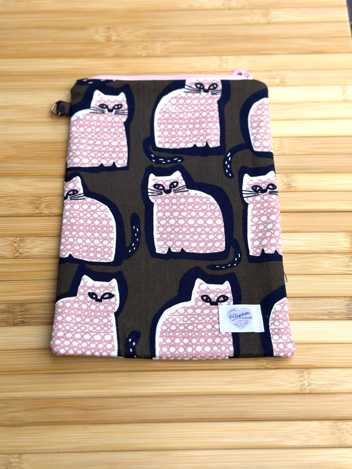 Purrfect Chapter Cat Print Book Sleeve