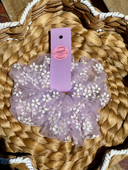 パープルプラム ヘアシュシュ