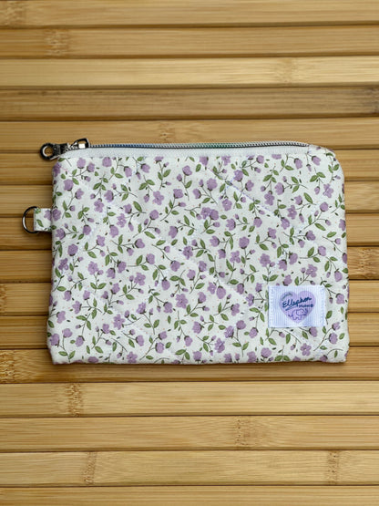 Peace Lilac Zipper Pouch
