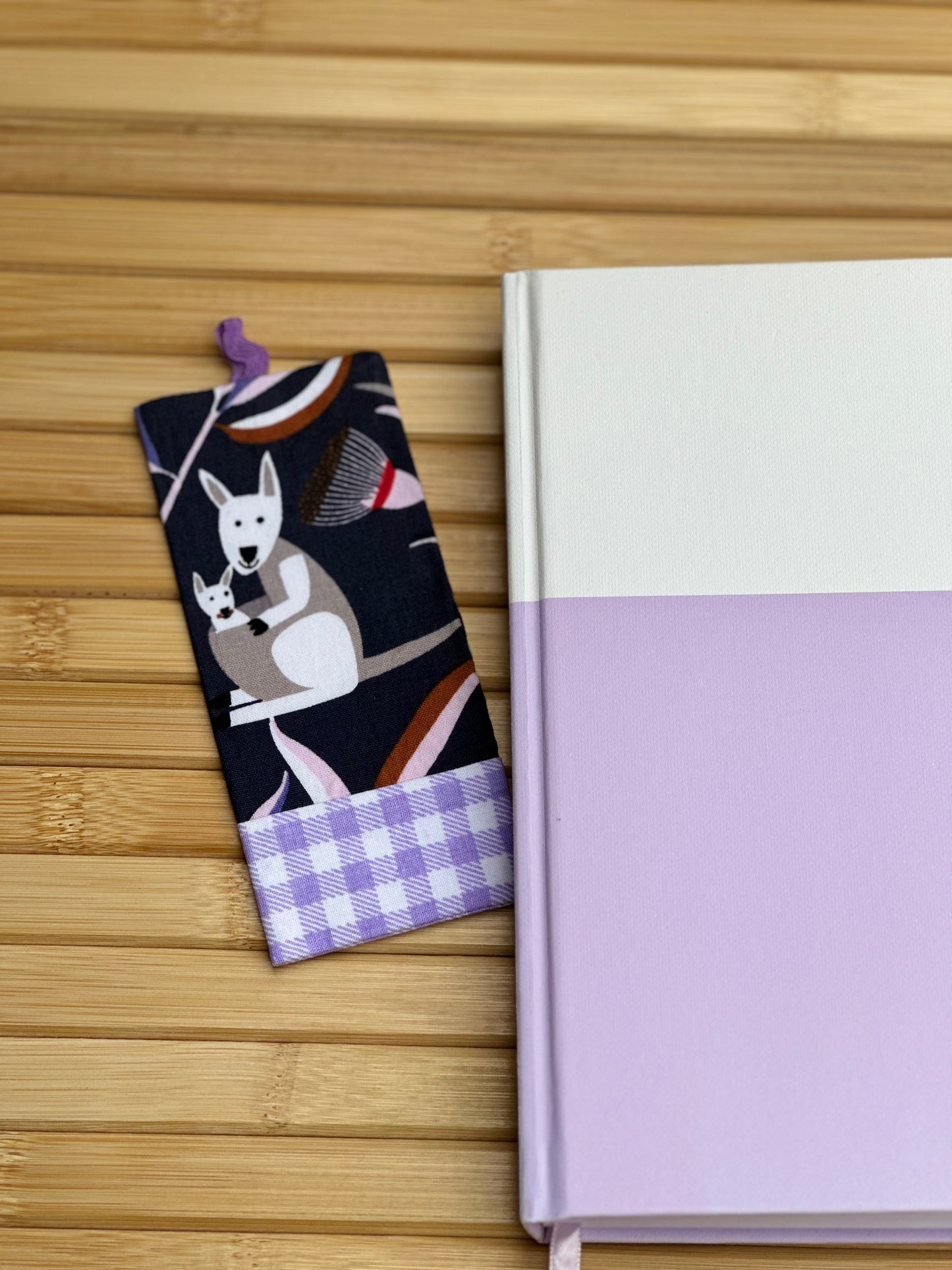 Kangaroo Fabric Bookmark
