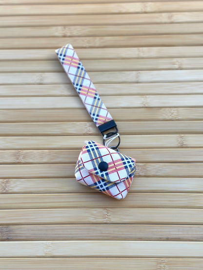 Ellephon studios tarta bundle airpod case wristlet black button and keyring