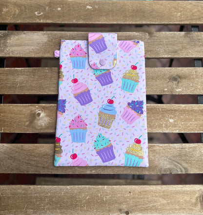 Ellephon studios purple vertical cupcake Booksleeve case