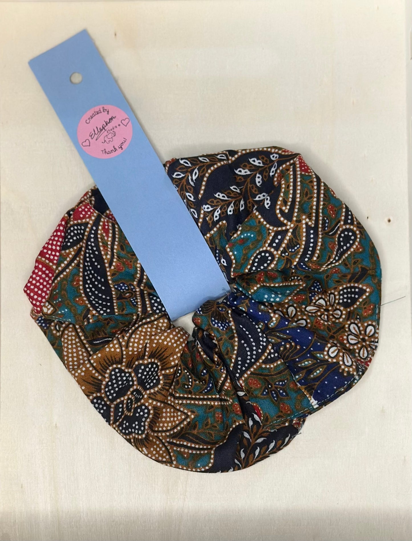 Hijau Kebaya Batik Hair Scrunchie
